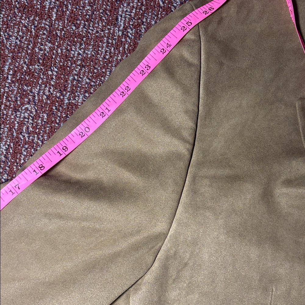 Lauren Ralph Lauren brown blazer two button micro suede preppy sport coat 44L - Picture 13 of 14